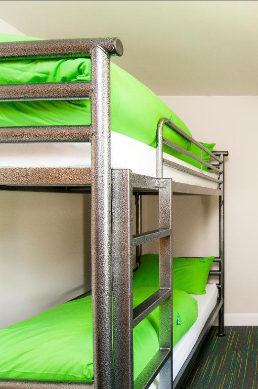 Bunk Bed in Male Dormitory Room with Shared Bathroom