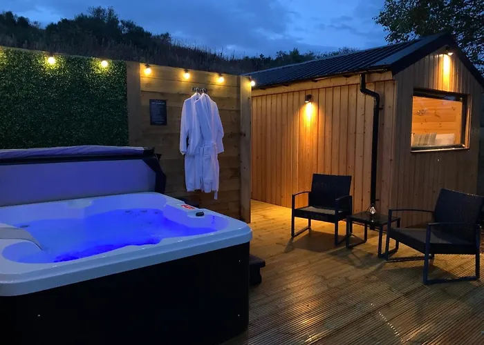 River Huts With Private Hot Tubs