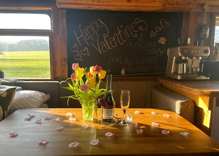 Delightful Converted Double Decker Bus With Hot Tub Sleeps 4