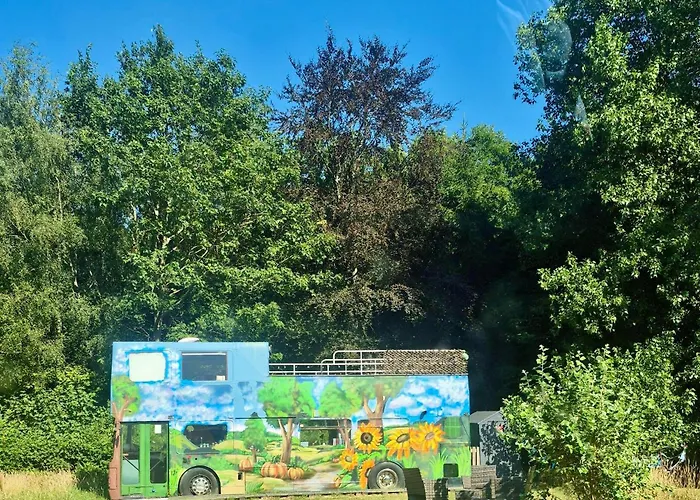Delightful Converted Double Decker Bus With Hot Tub Sleeps 4
